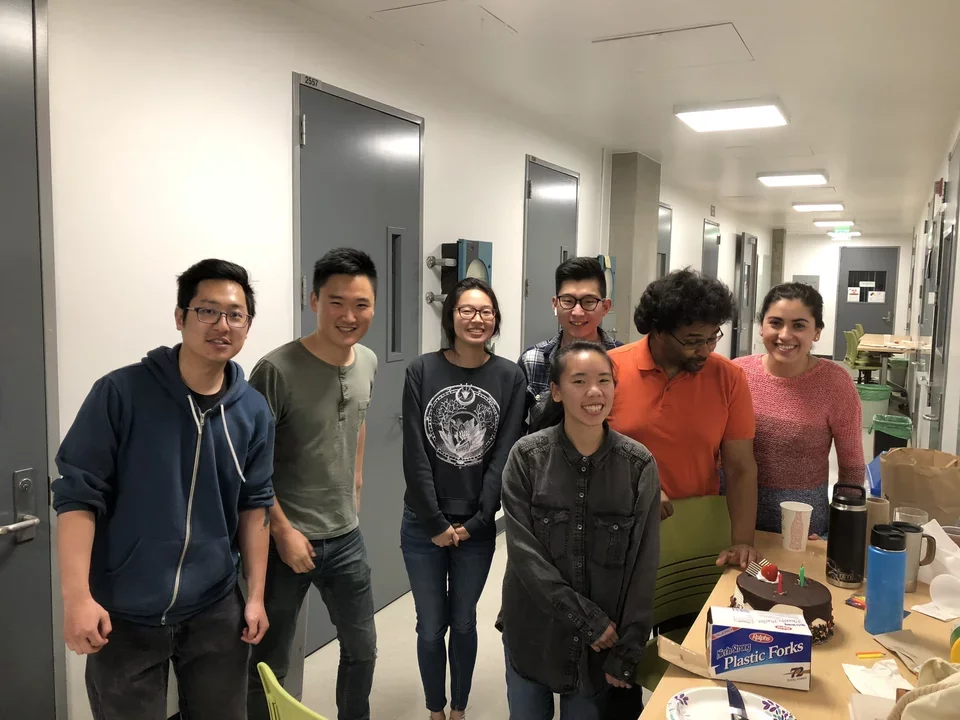Bradley Lab celebrating Diana's birthday
