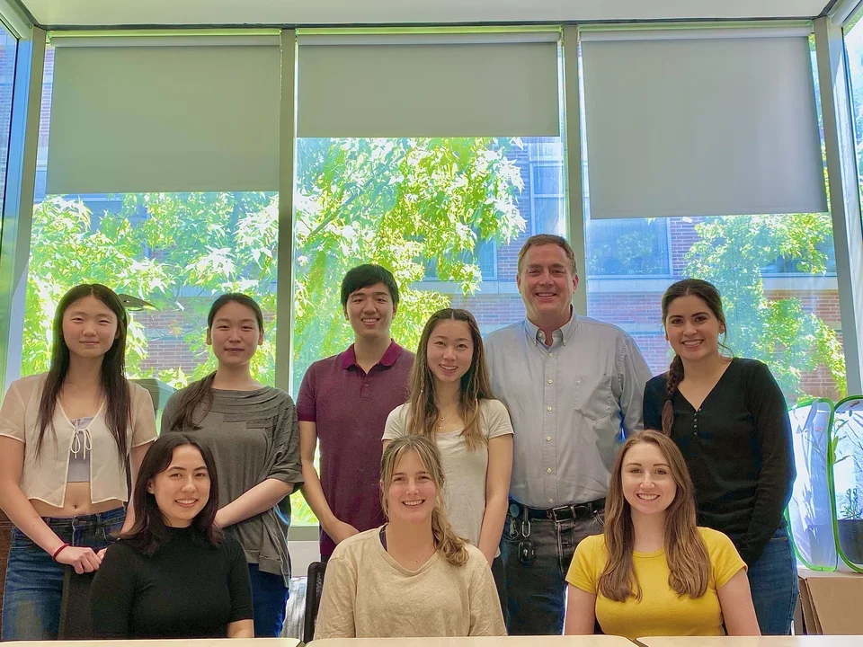Indoor group photo inside Molecular Science Building. Taken Summer 2023.