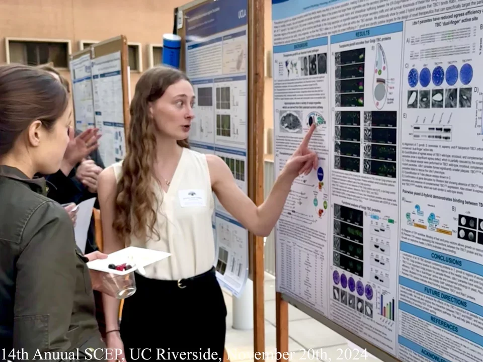 autumn presenting a poster